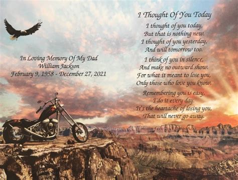 Remembrance Biker Poems For Death